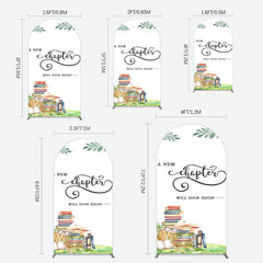 Lofaris New Chapter Books Baby Shower Sweet Arch Backdrop