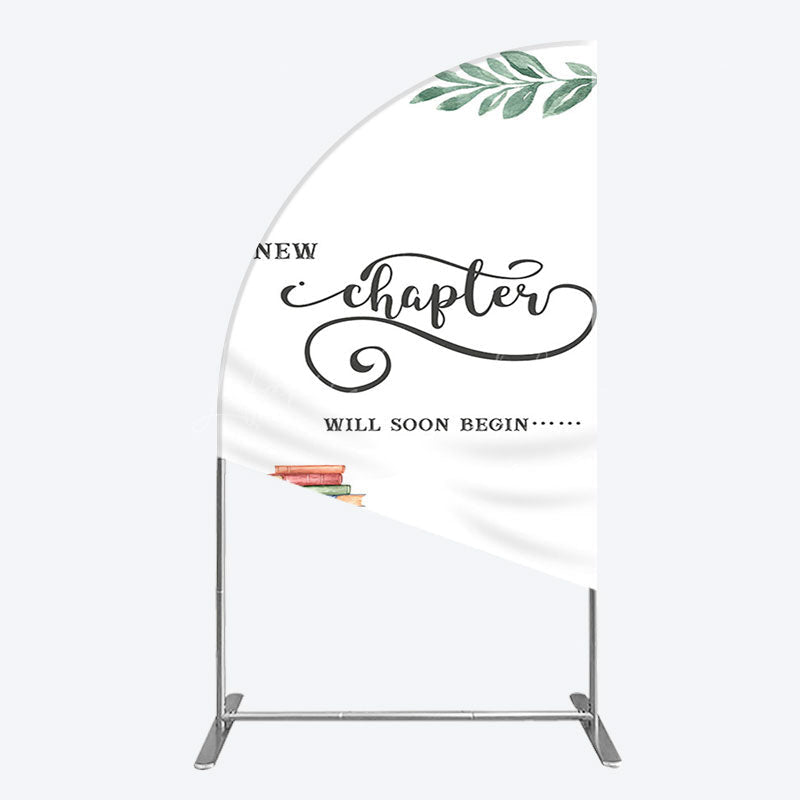 Lofaris New Chapter Books Baby Shower Sweet Half Moon Arch Backdrop