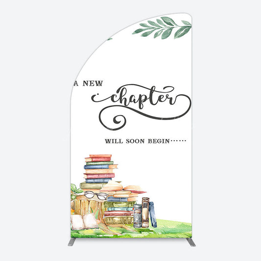 Lofaris New Chapter Books Baby Shower Sweet Half Moon Arch Backdrop