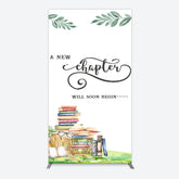 Lofaris New Chapter Books Baby Shower Sweet Rectangle Backdrop