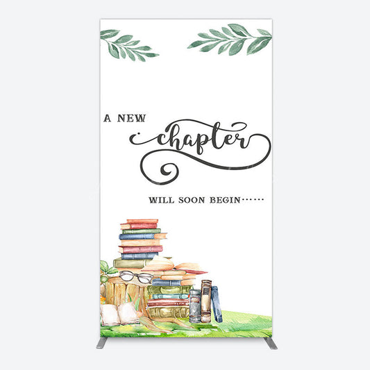 Lofaris New Chapter Books Baby Shower Sweet Rectangle Backdrop