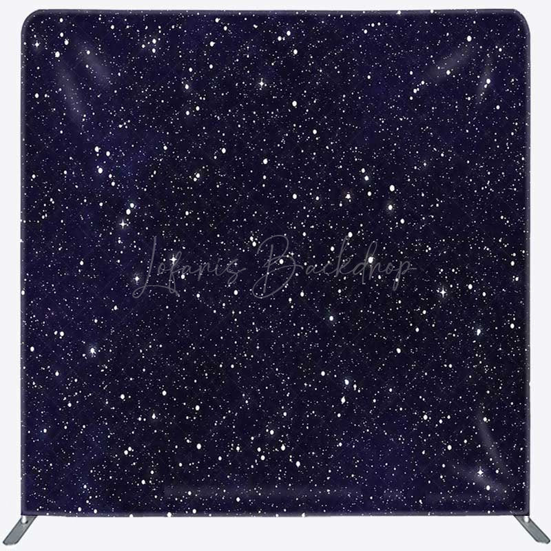 Lofaris Night Dark Blue Starry Sky Square Tension Backdrop