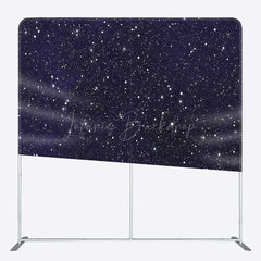 Lofaris Night Dark Blue Starry Sky Square Tension Backdrop