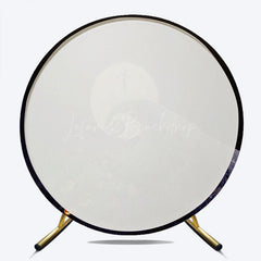 Lofaris Nightmare Before Christmas Inspired Round Backdrop Jack Skellington on Spiral Hill Halloween Movie Theme Decor