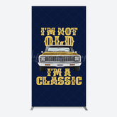 Lofaris Not Old But Classic Vintage Birthday Rectangle Backdrop