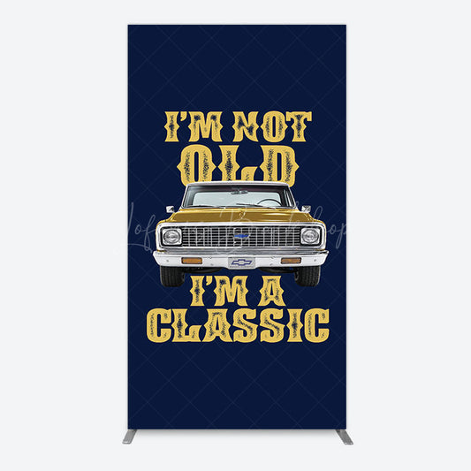 Lofaris Not Old But Classic Vintage Birthday Rectangle Backdrop