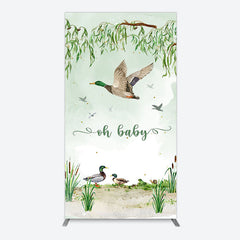 Lofaris Oh Baby Duck Spring Scene Gender Reveal Arch Backdrop