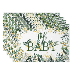 Lofaris Oh Baby Spring Greenery Dining Set of 4 Placemats