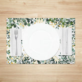 Lofaris Oh Baby Spring Greenery Dining Set of 4 Placemats