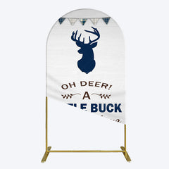 Lofaris Oh Dear A Little Buck Flag Baby Shower Arch Backdrop