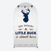 Lofaris Oh Dear A Little Buck Flag Baby Shower Arch Backdrop