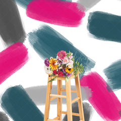 Lofaris Oil Colored Paintsgeometry Aesthetics Photo Backdrop