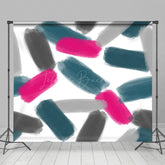 Lofaris Oil Colored Paintsgeometry Aesthetics Photo Backdrop