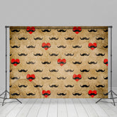 Lofaris Oilcloth Treasure Love Beard Fathers Day Backdrop