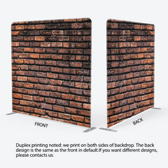 Lofaris Old Style Brick Wall Photo Square Tension Backdrop