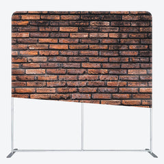 Lofaris Old Style Brick Wall Photo Square Tension Backdrop