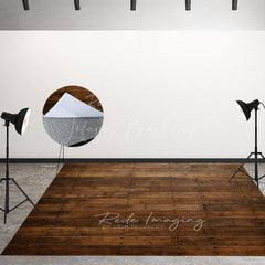 Lofaris Old Style Brown Wood Fabric Floor Backdrop For Photo