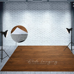 Lofaris Old Style Retro Wood Fabric Floor Backdrop For Photo