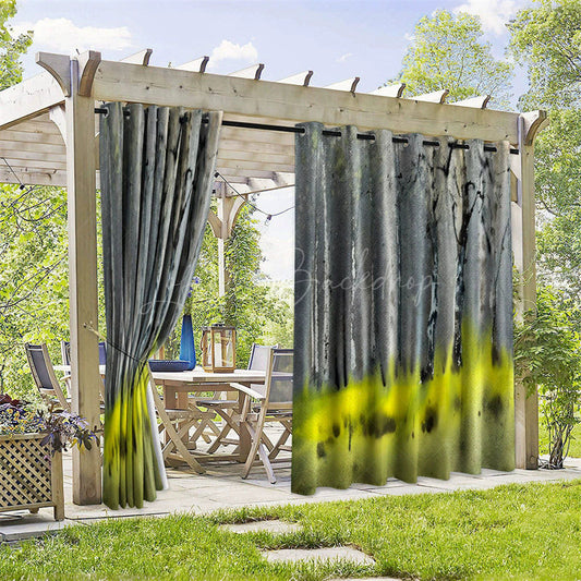 Lofaris Old Style Wall Waterproof Printed Outdoor Curtains