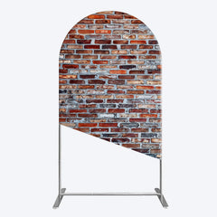 Lofaris Old Style With Retro Brick Wall Photo Arch Backdrop