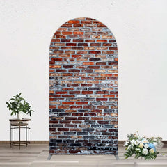 Lofaris Old Style With Retro Brick Wall Photo Arch Backdrop