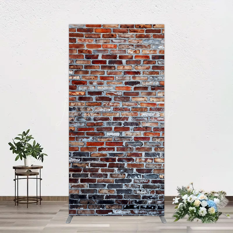 Lofaris Old Style With Retro Brick Wall Photo Rectangle Backdrop