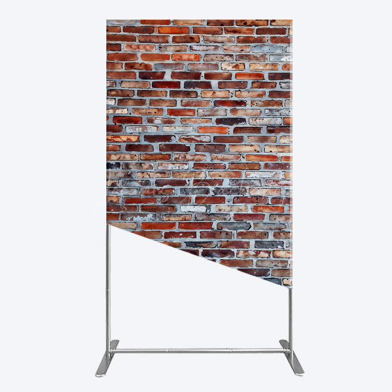 Lofaris Old Style With Retro Brick Wall Photo Rectangle Backdrop