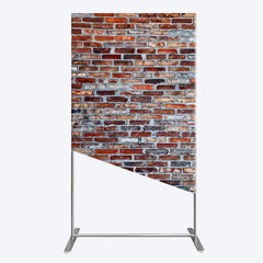 Lofaris Old Style With Retro Brick Wall Photo Rectangle Backdrop