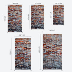 Lofaris Old Style With Retro Brick Wall Photo Rectangle Backdrop