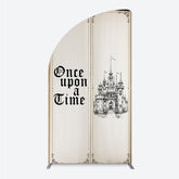 Lofaris Once Upon a Time Storybook Half Moon Arch Backdrop Fairytale Princess Castle Theme Vintage Birthday and Baby Shower Decor