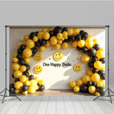 Lofaris One Happy Dude Balloons Birthday Cake Smash Backdrop