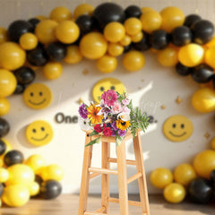 Lofaris One Happy Dude Balloons Birthday Cake Smash Backdrop