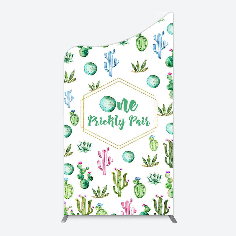 Lofaris One Prickly Pair Plant 1st Birthday Arch Backdrop