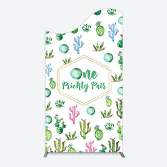 Lofaris One Prickly Pair Plant 1st Birthday Arch Backdrop