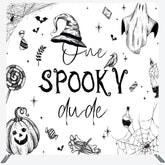 Lofaris One Spooky Dude Halloween Square Tension Backdrop
