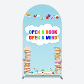 Lofaris Open A Book Mind Blue Birthday Arch Backdrop