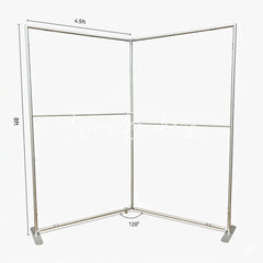 Lofaris Open Book-Shaped Frame Fairytale Story Book Stand Metal for Birthday Baby Shower Wedding Decor