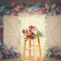 Lofaris Opening Farm Door Hydrangea Sweet Wedding Backdrop