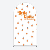 Lofaris Orange Little Cutie Baby Shower Arch Backdrop