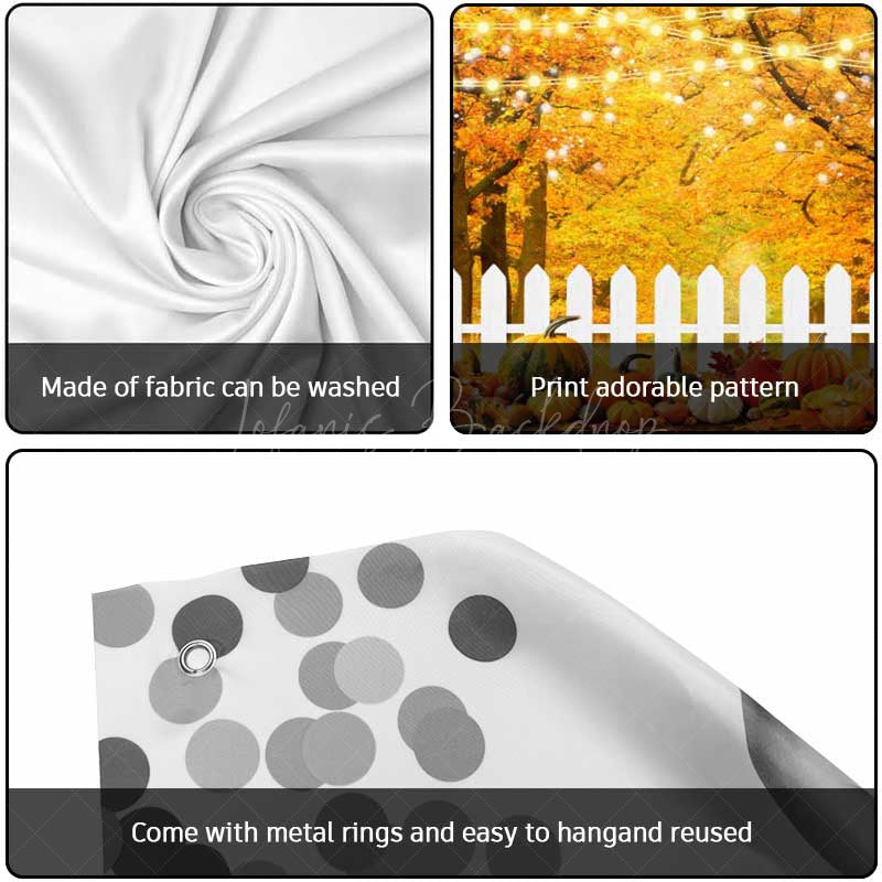 Lofaris Orange Maple Tree Autumn Pumpkin Garage Door Banner