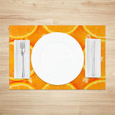 Lofaris Orange Slices Fruit Set of 4 Placemats For Dining