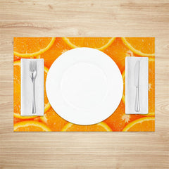 Lofaris Orange Slices Fruit Set of 4 Placemats For Dining