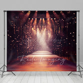 Lofaris Orange Spotlight Model Runway Stage Photo Backdrop
