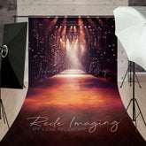 Lofaris Orange Spotlight Model Runway Stage Sweep Backdrop
