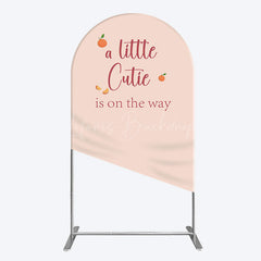 Lofaris Orange Sweet Cutie Baby Shower Arch Backdrop