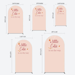 Lofaris Orange Sweet Cutie Baby Shower Arch Backdrop