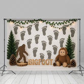 Lofaris Orangutan Bigfoot Wall Hazelnut Cake Smash Backdrop