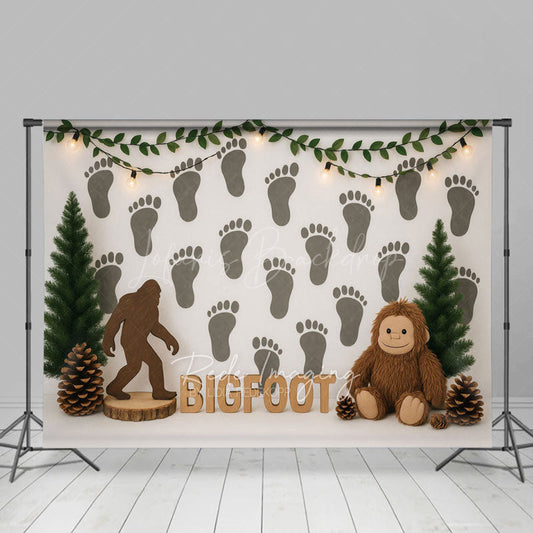 Lofaris Orangutan Bigfoot Wall Hazelnut Cake Smash Backdrop