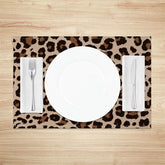 Lofaris Original Leopard Print Dining Set of 4 Placemats