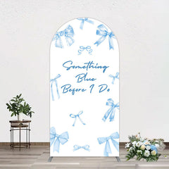 Lofaris Out of Blue Before I Do Wedding Arch Backdrop